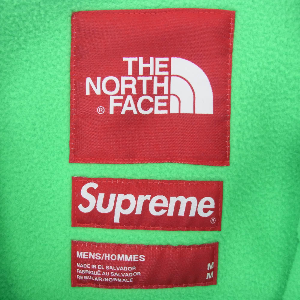 Supreme シュプリーム 20SS NA71904I × THE NORTH FACE ノースフェイス RTG Fleece Jacket フリースジャケット ライトグリーン系 M【中古】
