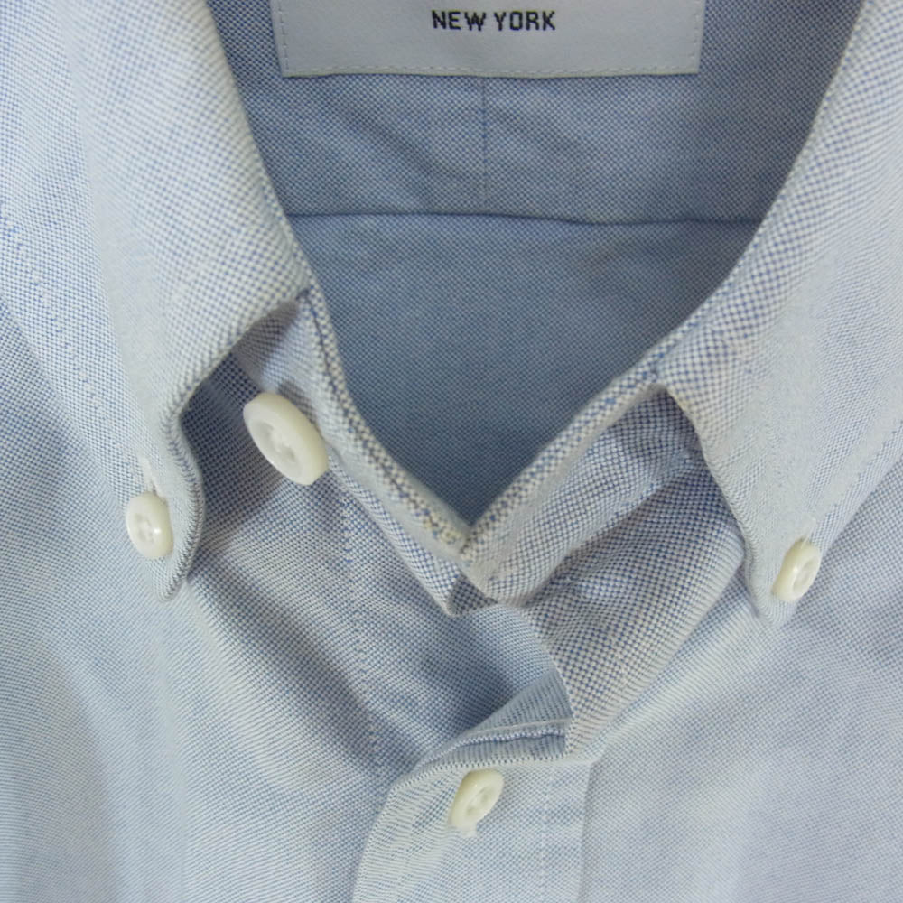 THOM BROWNE トムブラウン MWL001AW5258 ボタンダウン 長袖 シャツ ブルー系 0 【中古】