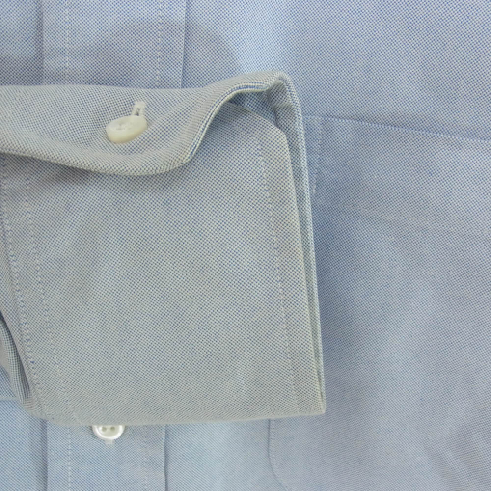 THOM BROWNE トムブラウン MWL001AW5258 ボタンダウン 長袖 シャツ ブルー系 0 【中古】