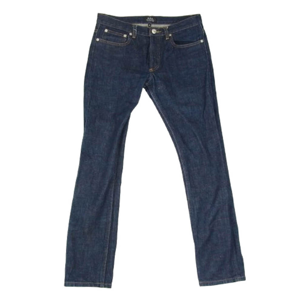A.P.C. アーペーセー セルビッチ ボタンフライ デニムパンツ インディゴブルー系 28【中古】