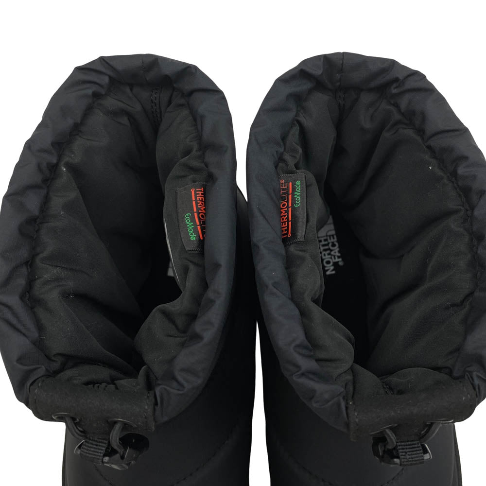 THE NORTH FACE ノースフェイス NF52280 Nuptse Bootie WP Logo Short ヌプシ ブーティ ウォータープルーフ ロゴ ショート ブーツ ブラック系 28cm【中古】