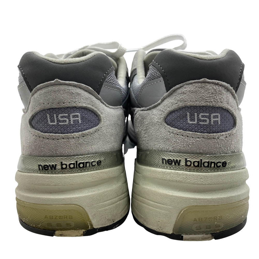 NEW BALANCE ニューバランス M992GR USA製 992 Gray ローカット スニーカー グレー系 28.5cm【中古】