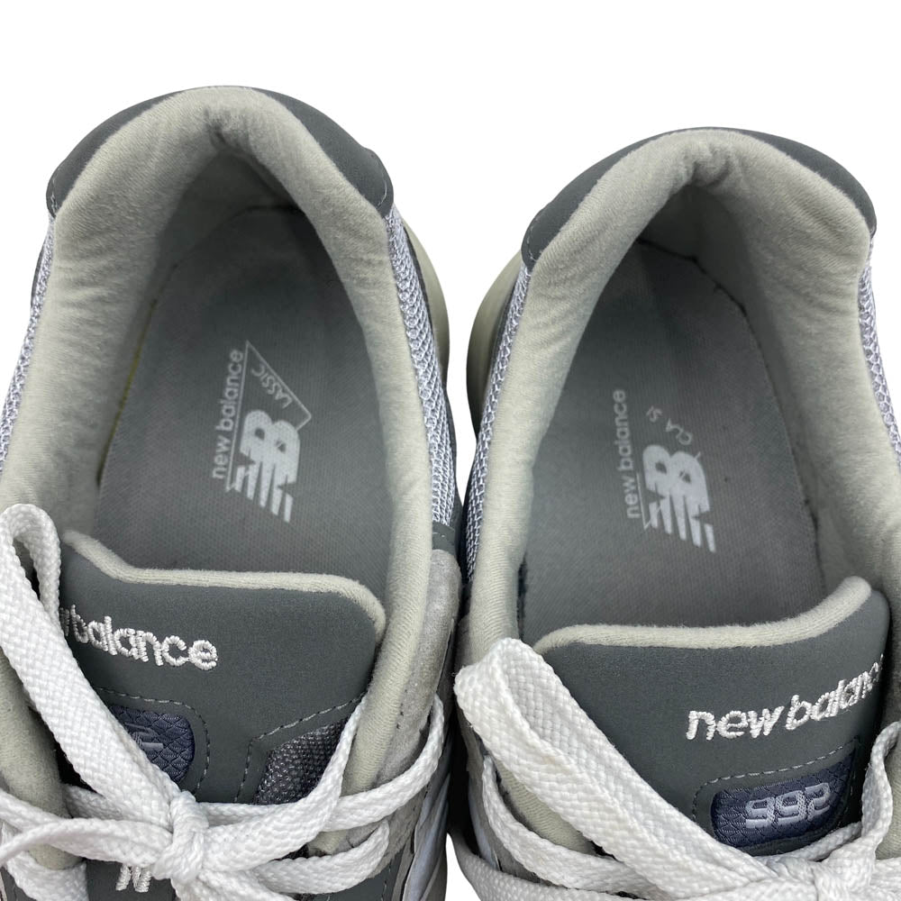 NEW BALANCE ニューバランス M992GR USA製 992 Gray ローカット スニーカー グレー系 28.5cm【中古】
