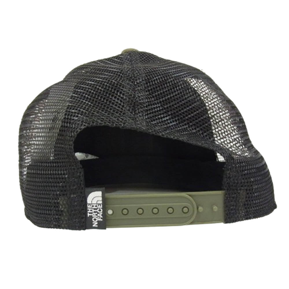THE NORTH FACE ノースフェイス NN02333 Message Mesh Cap メッセージ メッシュ キャップ カーキ系 FREE【中古】