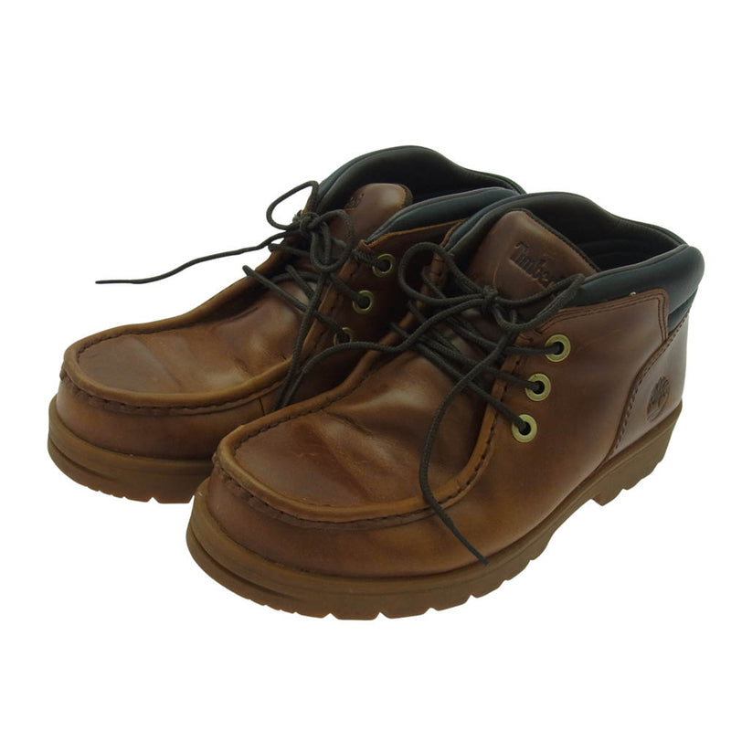 Timberland ティンバーランド A29E6 NEWTONBROOK ニュートンブルック モックトゥ チャッカ ブーツ ブラウン系 25.5Ccm【中古】