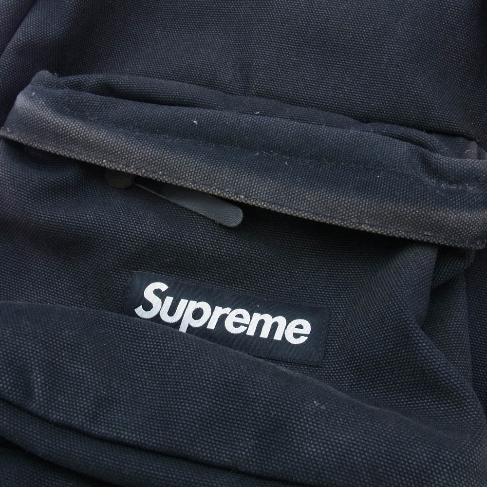 Supreme シュプリーム 20AW Canvas Backpack ボックスロゴ キャンバス バックパック リュック ブラック系【中古】
