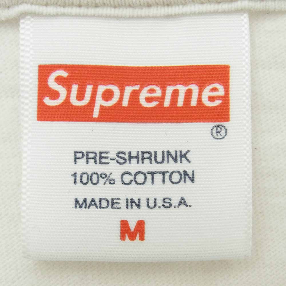 Supreme シュプリーム 20AW Cross Box Logo Tee クロス ボックス ロゴ 半袖 Tシャツ オフホワイト系 M【中古】