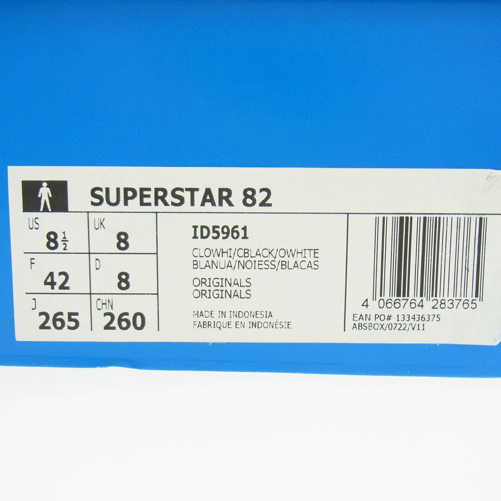 adidas アディダス ID5961 Superstar 82 スーパースター 82 ホワイト系 26.5cm【新古品】【未使用】【中古】