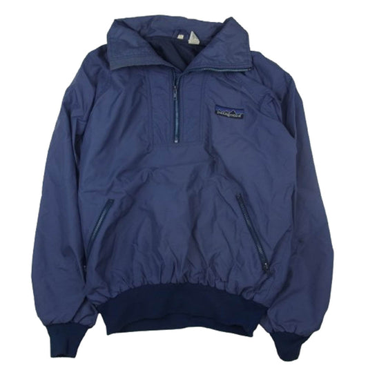 patagonia パタゴニア 80’s Vintage ヴィンテージ ナイロン アノラック プルオーバー ジャケット ネイビー系 M【中古】