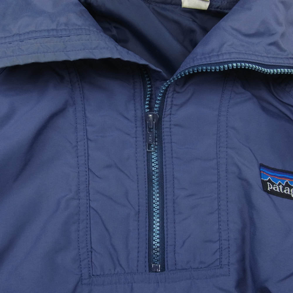 patagonia パタゴニア 80’s Vintage ヴィンテージ ナイロン アノラック プルオーバー ジャケット ネイビー系 M【中古】
