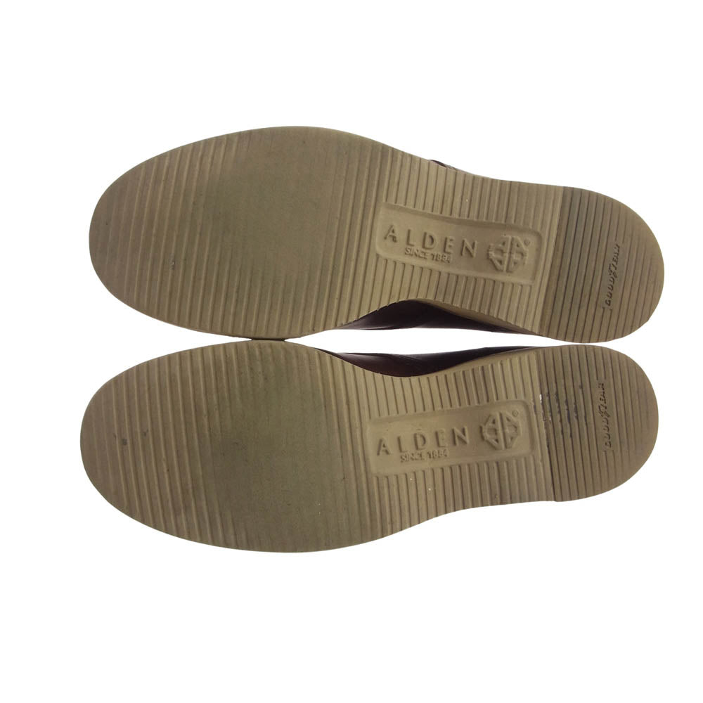 ALDEN オールデン 45960H クロムエクセルレザー プレーントゥー レースアップブーツ ブラウン系 9D【中古】