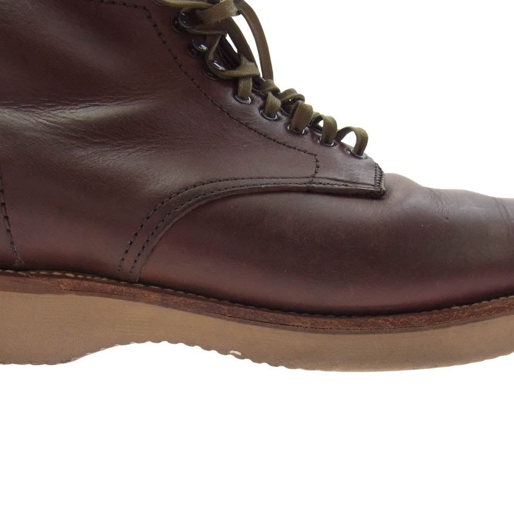 ALDEN オールデン 45960H クロムエクセルレザー プレーントゥー レースアップブーツ ブラウン系 9D【中古】