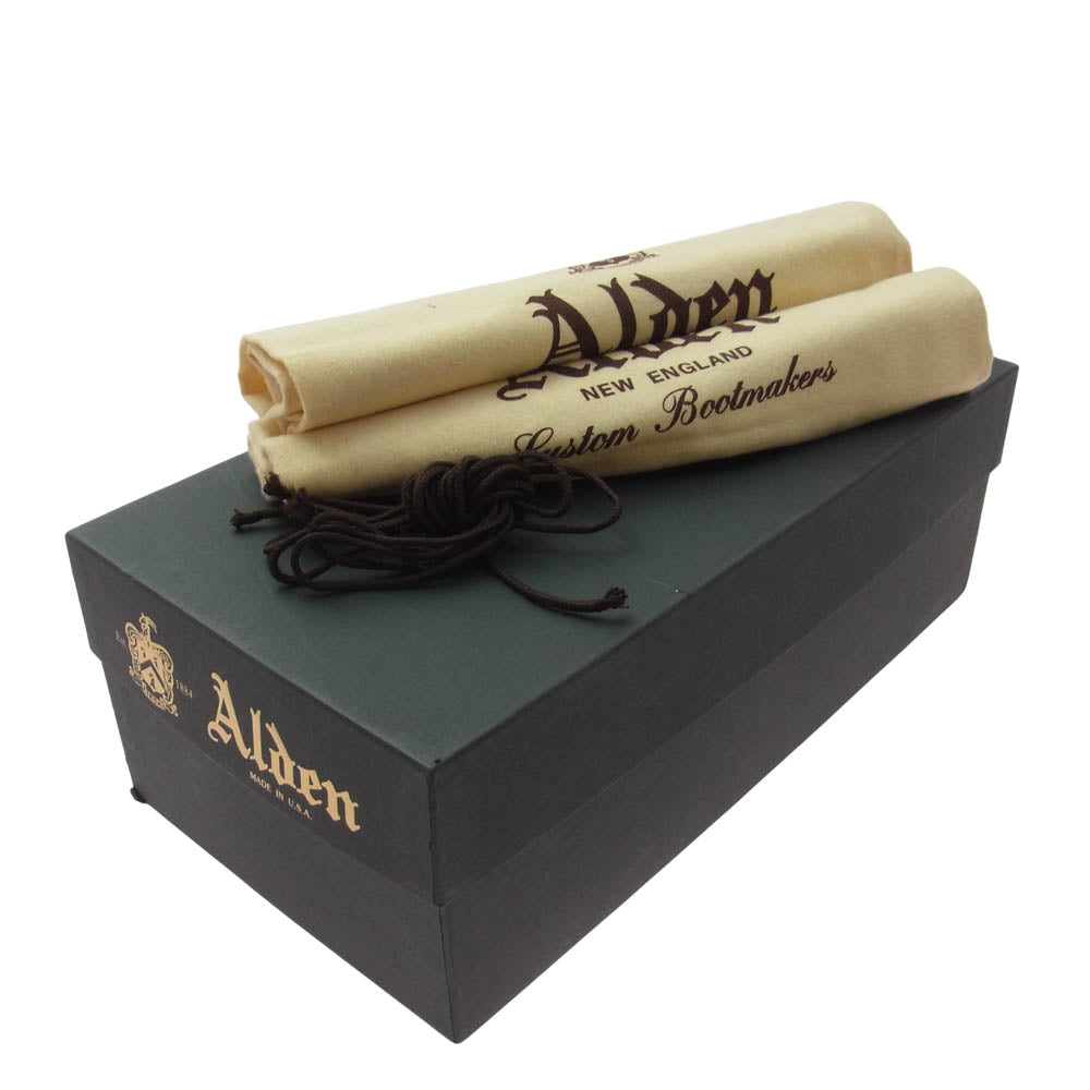 ALDEN オールデン 45960H クロムエクセルレザー プレーントゥー レースアップブーツ ブラウン系 9D【中古】