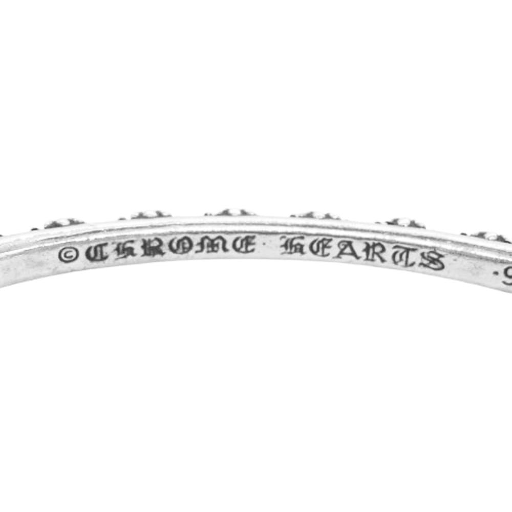 CHROME HEARTS クロムハーツ（原本無） BANGLE CROSS クロスバンドバングル ブレスレット シルバー系【中古】