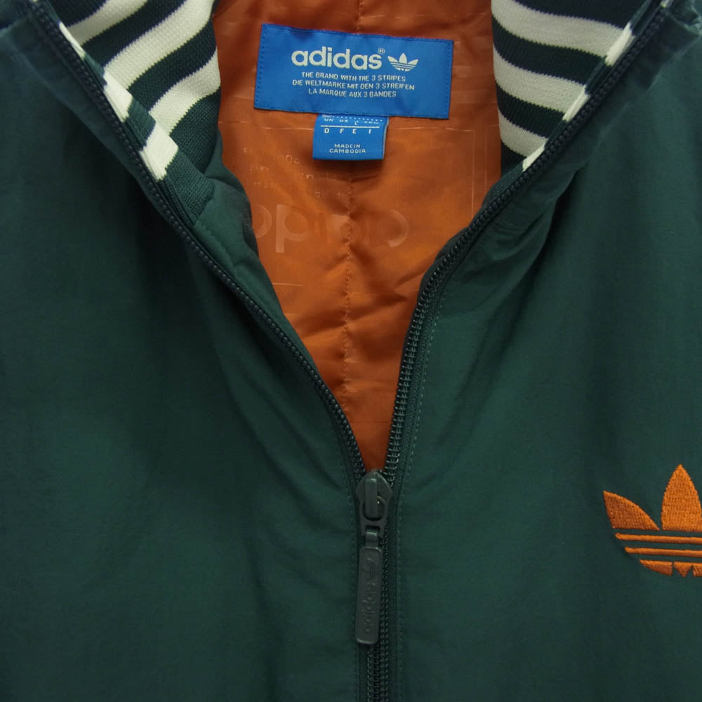 adidas アディダス AB7870 ナイロン ジャケット モスグリーン系 L【中古】