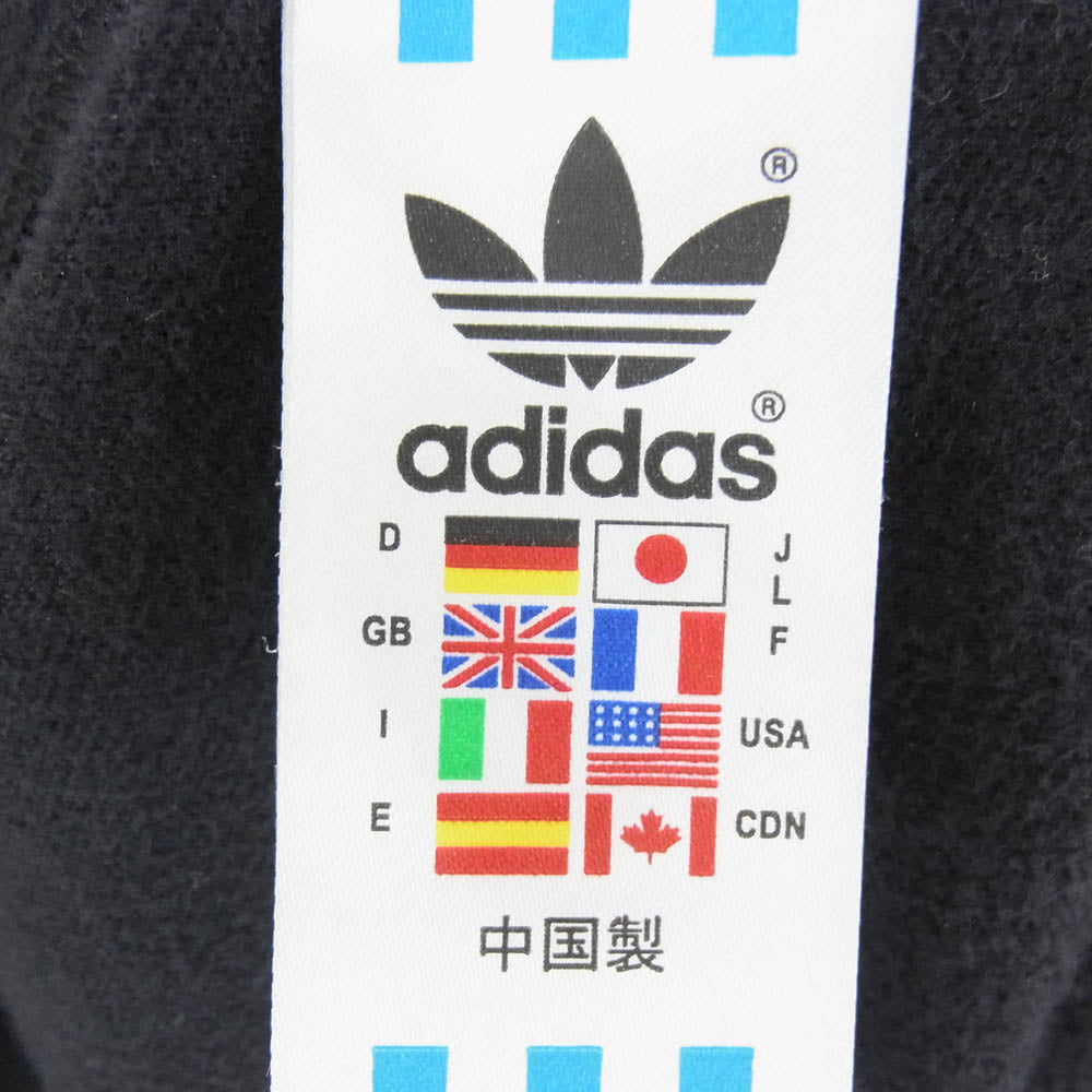 adidas アディダス 254221 AGC005 83-C ロゴ刺繍 万国旗タグ トラック ジャケット ブラック系 L【中古】