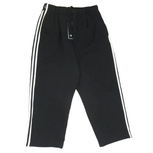 Y-3 Yohji Yamamoto ワイスリー ヨウジヤマモト 24SS IZ3120 3S STR TRACK PT 3ストライプス ストレート トラックパンツ ブラック系 XS【中古】
