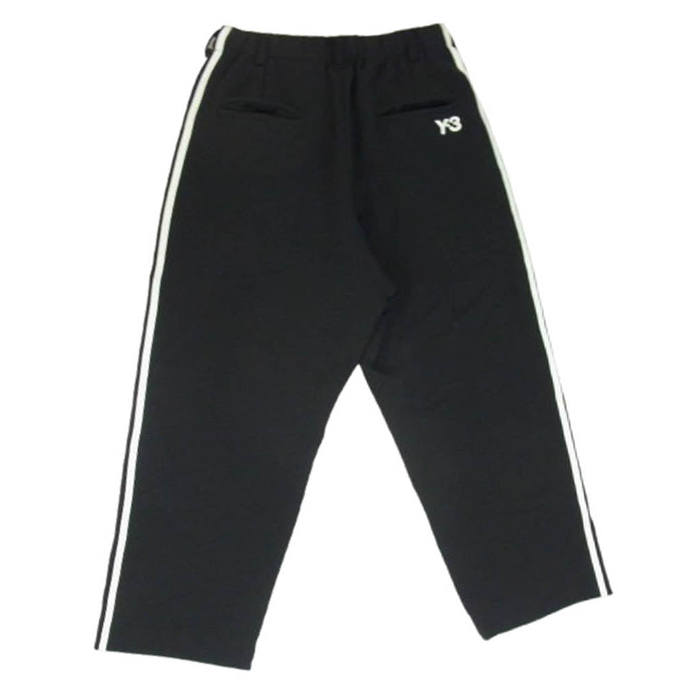 Y-3 Yohji Yamamoto ワイスリー ヨウジヤマモト 24SS IZ3120 3S STR TRACK PT 3ストライプス ストレート トラックパンツ ブラック系 XS【中古】