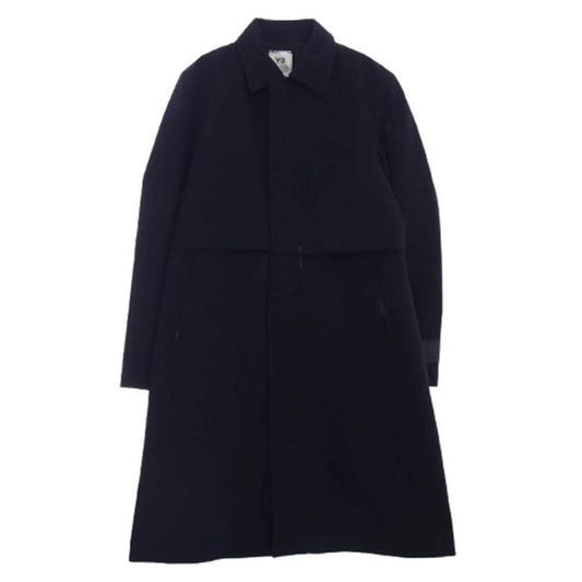 Y-3 Yohji Yamamoto ワイスリー ヨウジヤマモト HB3378 adidas アディダス CLASSIC MELTON GORE-TEX COAT クラシック メルトン ゴアテックス コート ダークネイビー系 XS【中古】