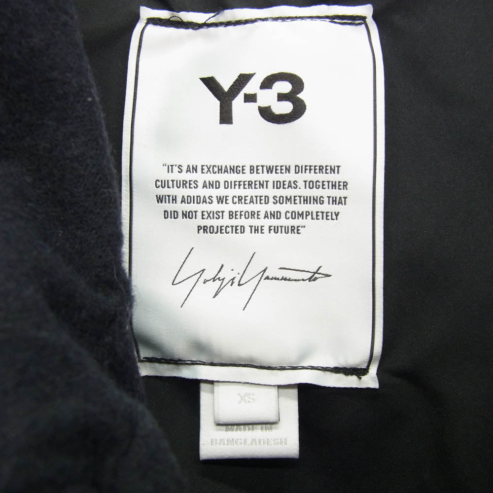 Y-3 Yohji Yamamoto ワイスリー ヨウジヤマモト HB3378 adidas アディダス CLASSIC MELTON GORE-TEX COAT クラシック メルトン ゴアテックス コート ダークネイビー系 XS【中古】
