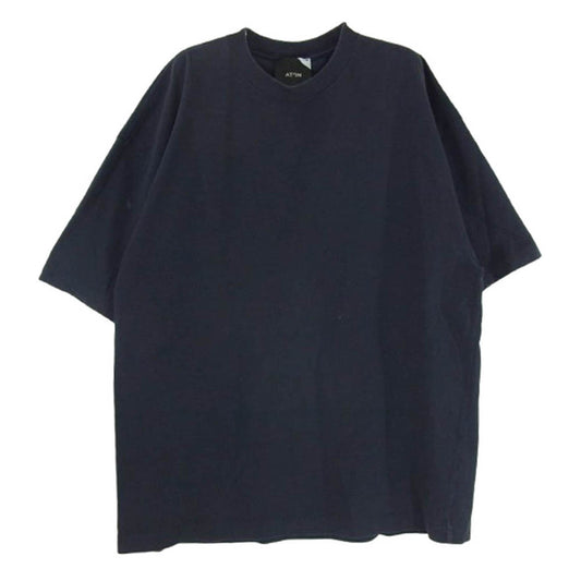 ATON エイトン コットン 半袖 Tシャツ カットソー ネイビー系 04【中古】