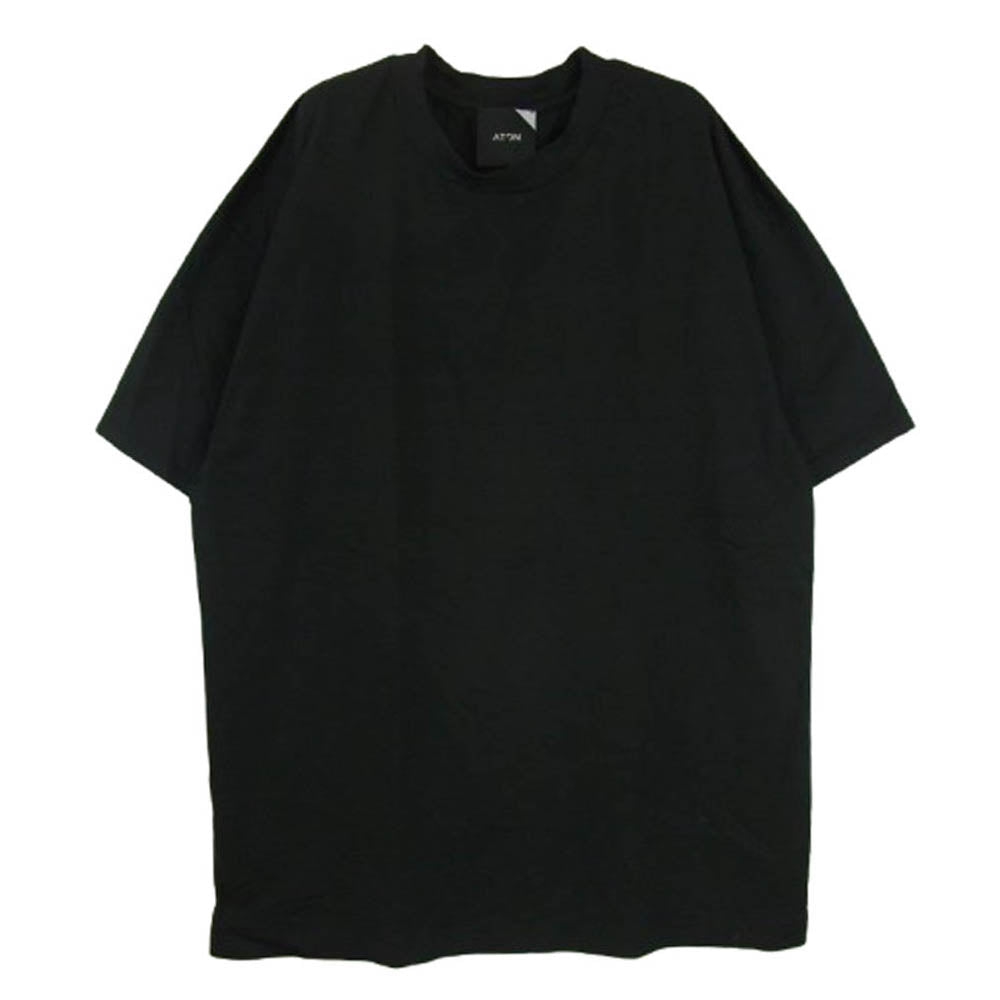 ATON エイトン 半袖 Tシャツ カットソー ブラック系 04【中古】