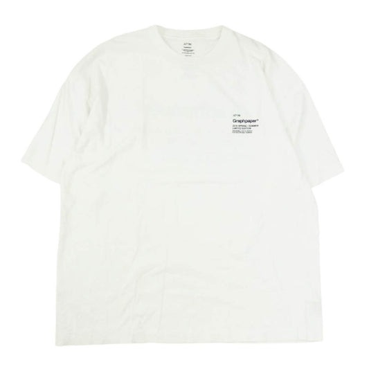ATON エイトン × Graphpaper グラフペーパー 半袖 Tシャツ カットソー ホワイト系 06【中古】
