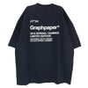 ATON エイトン × Graphpaper グラフペーパー 半袖 Tシャツ カットソー ネイビー系 06【中古】