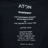 ATON エイトン × Graphpaper グラフペーパー 半袖 Tシャツ カットソー ネイビー系 06【中古】