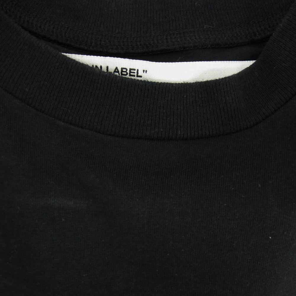 OFF-WHITE オフホワイト 20SS TAPE ARROWS S/S SLIM TEE アロー テープロゴプリント 半袖 Tシャツ ブラック系 M【中古】