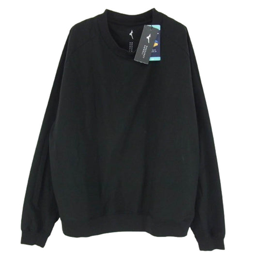 MARGARET HOWELL マーガレットハウエル 579-4154001 STRETCH POLYESTER POPLIN ストレッチ ポリエステル ポプリン トップス Tシャツ ブラック系 L【美品】【中古】