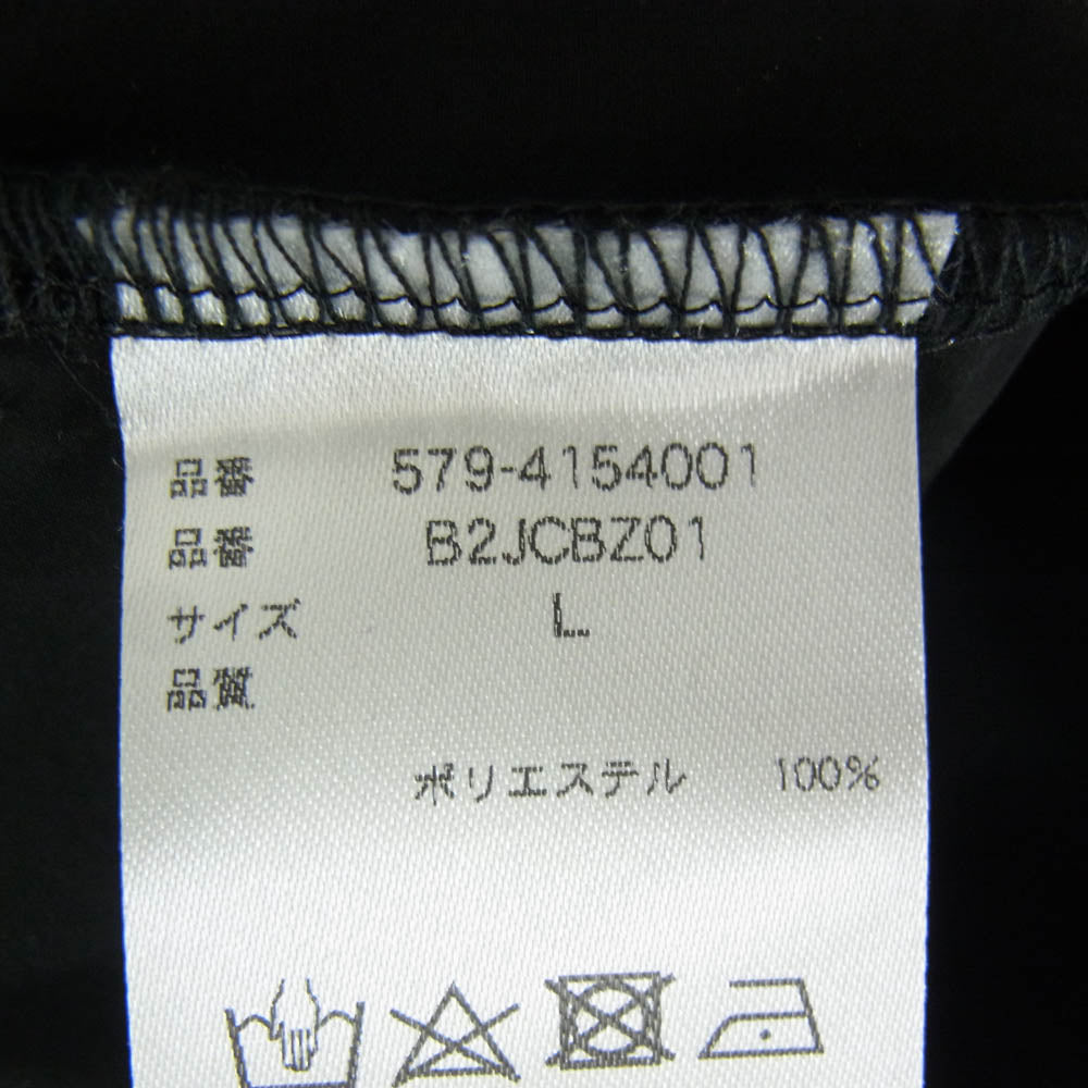 MARGARET HOWELL マーガレットハウエル 579-4154001 STRETCH POLYESTER POPLIN ストレッチ ポリエステル ポプリン トップス Tシャツ ブラック系 L【美品】【中古】