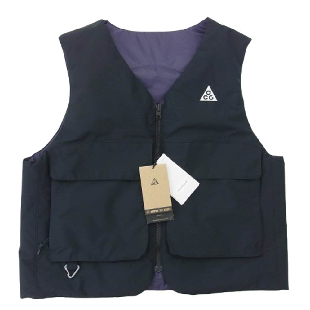 NIKE ナイキ FV8695-010 ACG PrimaLoft Skull Peak reversible vest プリマロフト スカルピーク リバーシブル ベスト ブラック系 M【美品】【中古】