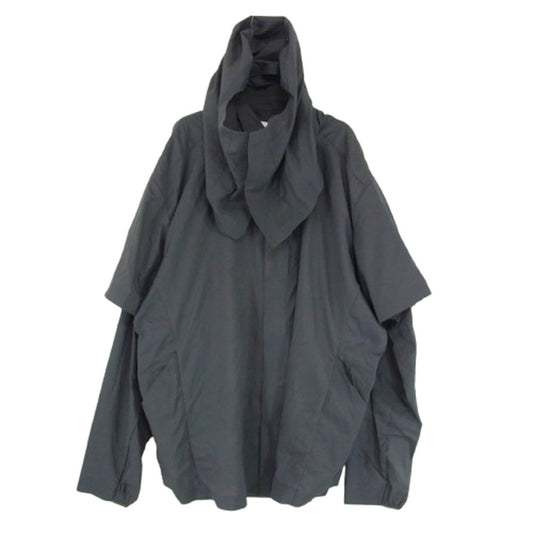 Goldwin ゴールドウィン GZ54102 Wind Shirt 着脱可能フード付き デタッチャブル ウィンドシェル シャツ チャコール系 2【中古】