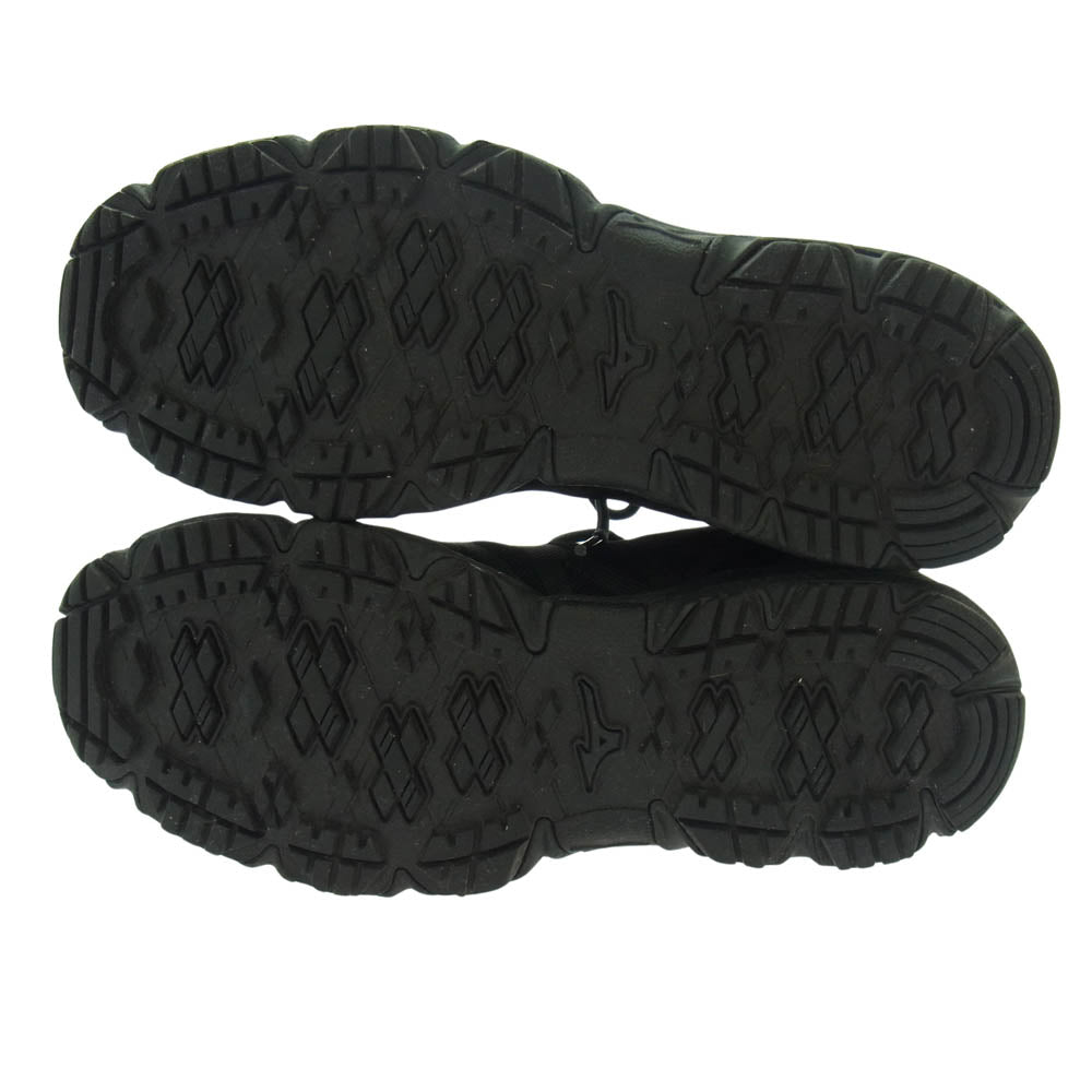 MARGARET HOWELL マーガレットハウエル B1GS210009 × MIZUNO ミズノ WAVE GAZELLE2 ウェーブ ガゼル 2 ローカット スニーカー ブラック系 26cm【中古】