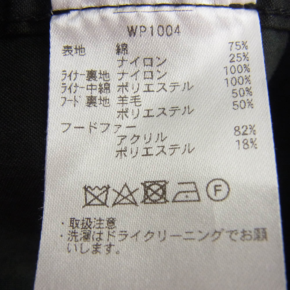 WAIPER ワイパー WP1004 M-65 米軍 US ARMY フィッシュテールパーカー モッズコート ブラック系 XS【中古】