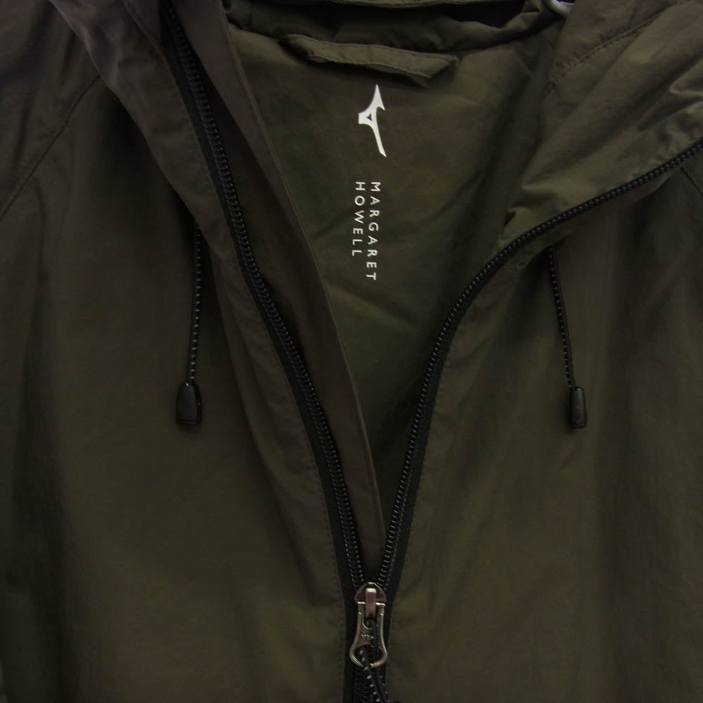 MARGARET HOWELL マーガレットハウエル 579-4217005 × MIZUNO ミズノ LIGHT WEIGHT NYLON POPLIN ライトウェイト ナイロン ポプリン ジャケット カーキ系 M【中古】