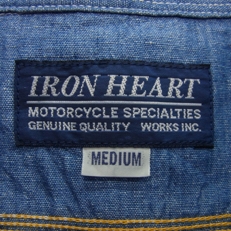 IRON HEART アイアンハート 5oz コットンリネン シャンブレー