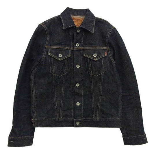 IRON HEART アイアンハート 526J 21oz セルビッチ デニム トラッカー ジャケット インディゴブルー系 S【中古】