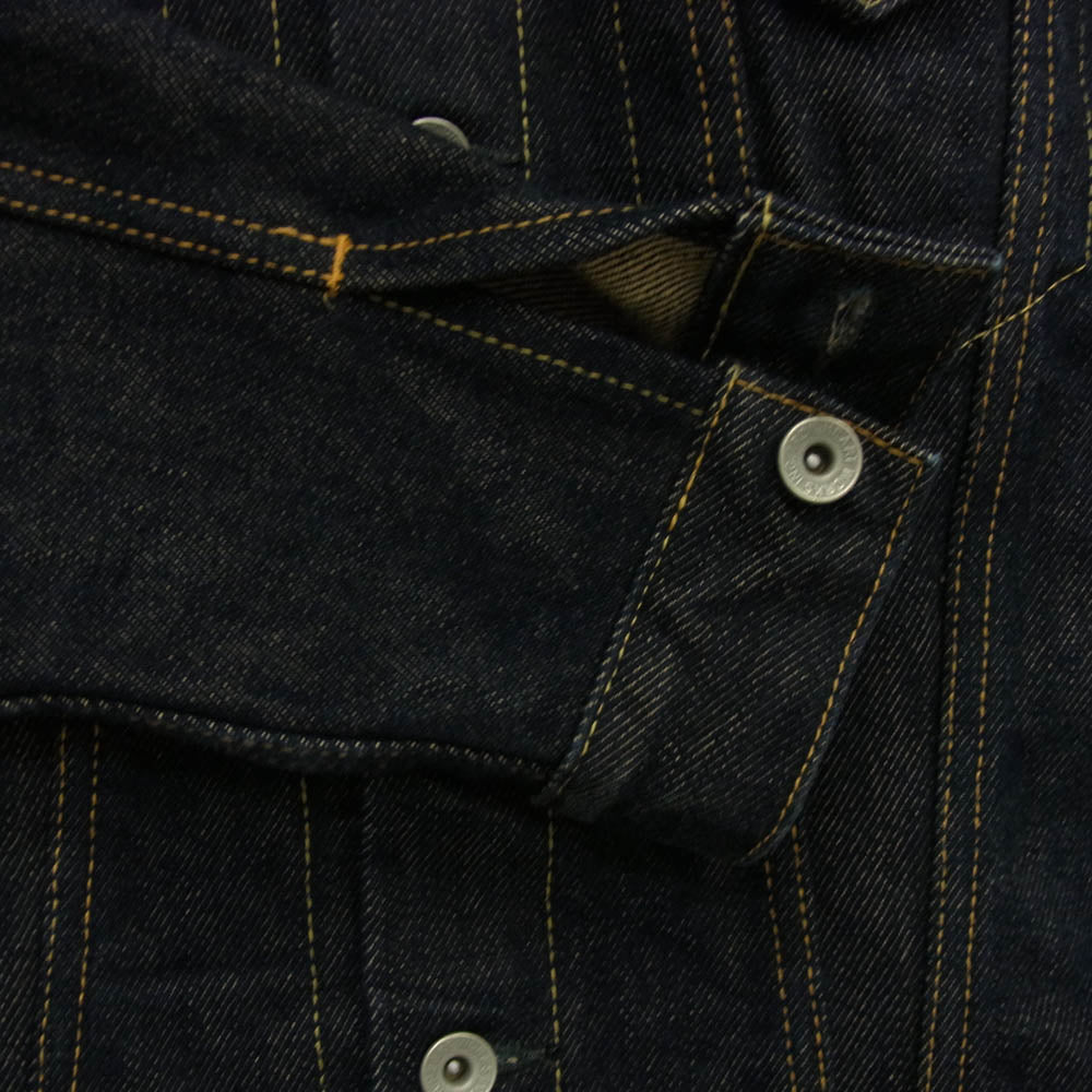 IRON HEART アイアンハート 526J 21oz セルビッチ デニム トラッカー ジャケット インディゴブルー系 S【中古】
