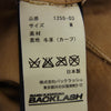ISAMUKATAYAMA BACKLASH イサムカタヤマバックラッシュ 1255-03 白鞣し 製品後バイオウォッシュ カーフスエード シングル ライダースジャケット ブラウン系 M【中古】