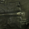 ISAMUKATAYAMA BACKLASH イサムカタヤマバックラッシュ 1772-01 ITALY SHOULDER COMMA 6 GARMENT-DYED JACKET イタリアンショルダー 0.6mm 製品染め 襟付き シングルライダースジャケット ブラック系 2【中古】