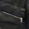ISAMUKATAYAMA BACKLASH イサムカタヤマバックラッシュ 1498-06 JAPAN CALF GARMENT-DYED JACKET ジャパンカーフ製品染め フード付き ライダースジャケット ブラック系 M【中古】