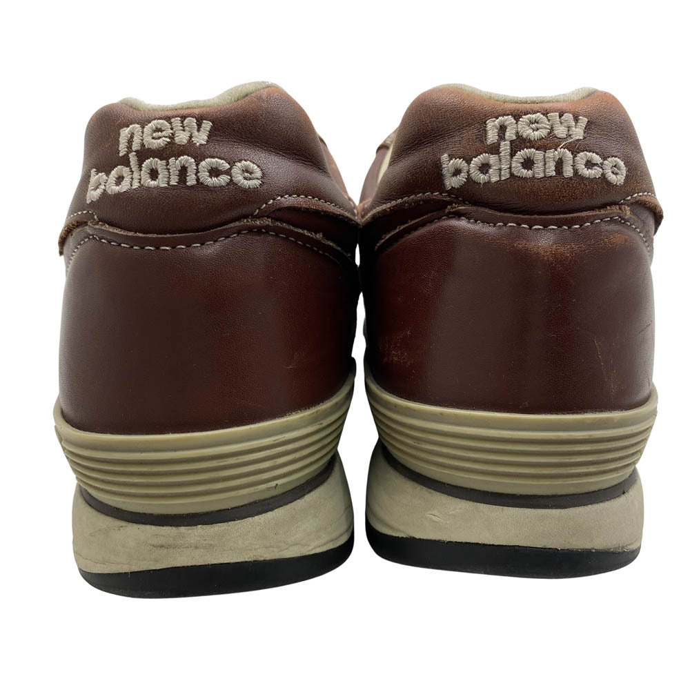 NEW BALANCE ニューバランス 670 イングランド製 レザー ローカット スニーカー ブラウン系 US7【中古】