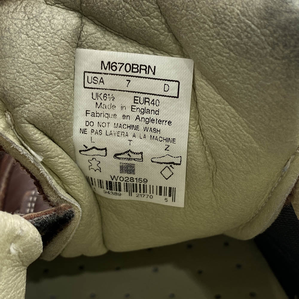 NEW BALANCE ニューバランス 670 イングランド製 レザー ローカット