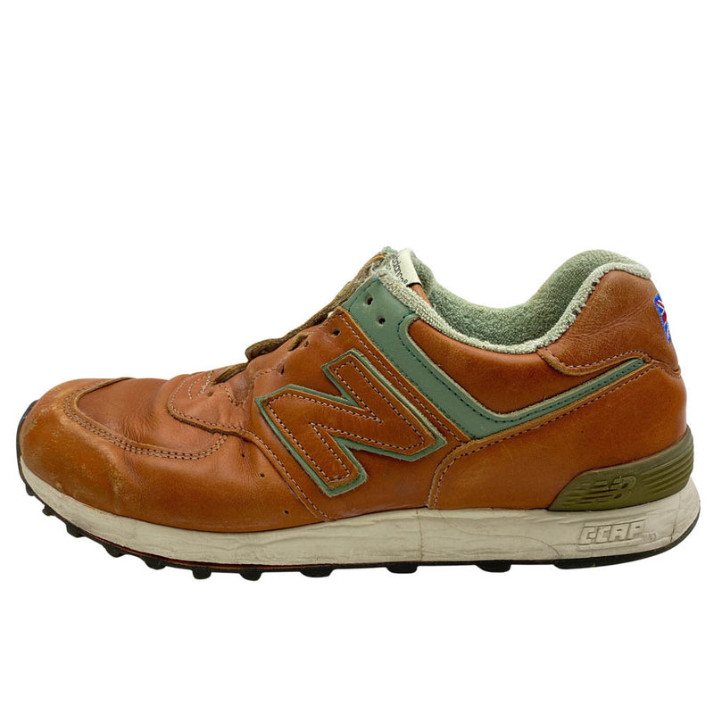 NEW BALANCE ニューバランス M576TRO The Royal Oak English Pub Pack イングランド製 レザー ローカット スニーカー ブラウン系 US8【中古】