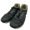 NEW BALANCE ニューバランス M576CKK 576 イングランド製 レザー メッシュタン ローカット スニーカー ブラック系 US８【中古】