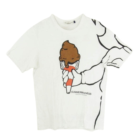 COMME des GARCONS コムデギャルソン × UNDER COVER SUMMERMADNESS アンダーカバー サマーマッドネス 半袖 カットソー Tシャツ ホワイト系 2【中古】