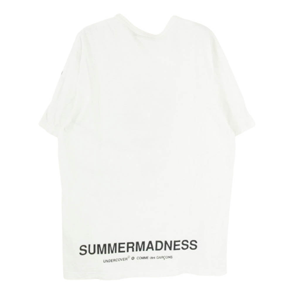 COMME des GARCONS コムデギャルソン × UNDER COVER SUMMERMADNESS アンダーカバー サマーマッドネス 半袖 カットソー Tシャツ ホワイト系 2【中古】