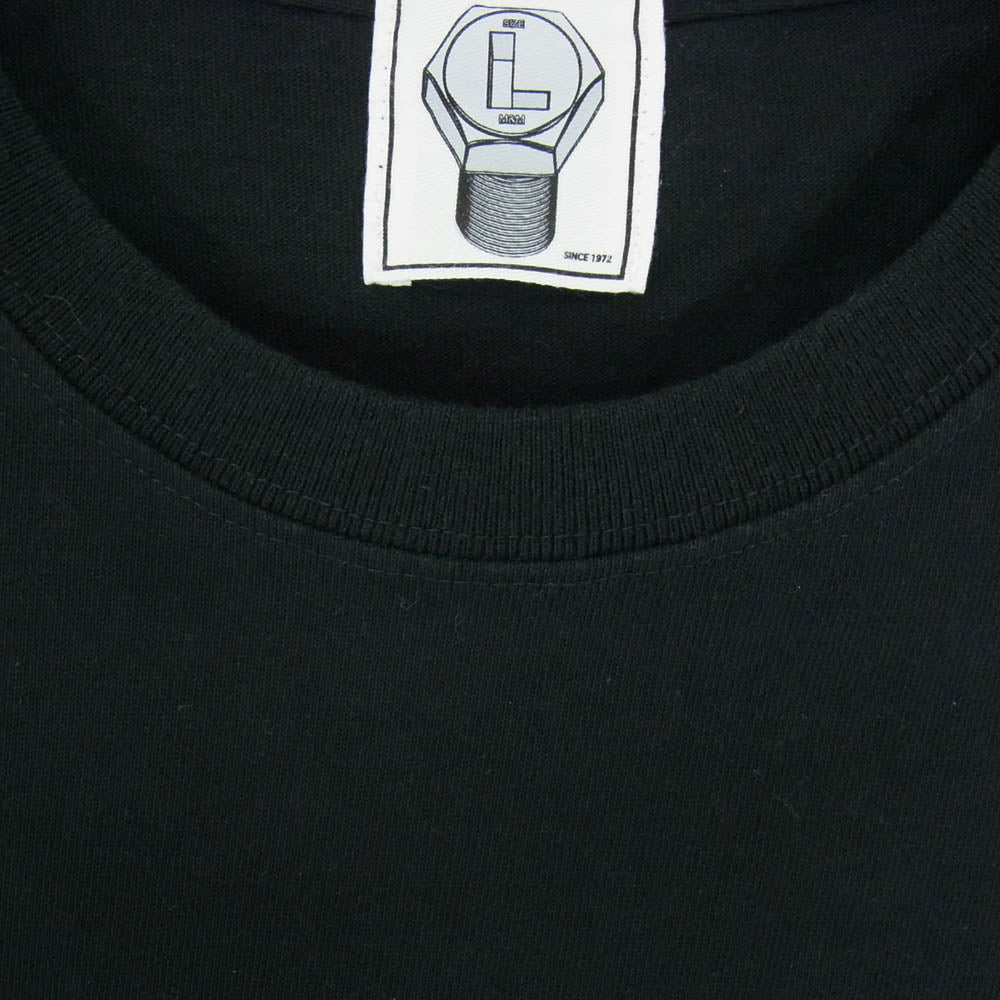 エムアンドエム 20SS × SHANTii × WOLF'S HEAD × MADE IN GM JAPAN M&M&M&M PRINT S/S T-SHIRT 半袖 Tシャツ ブラック系 L【中古】